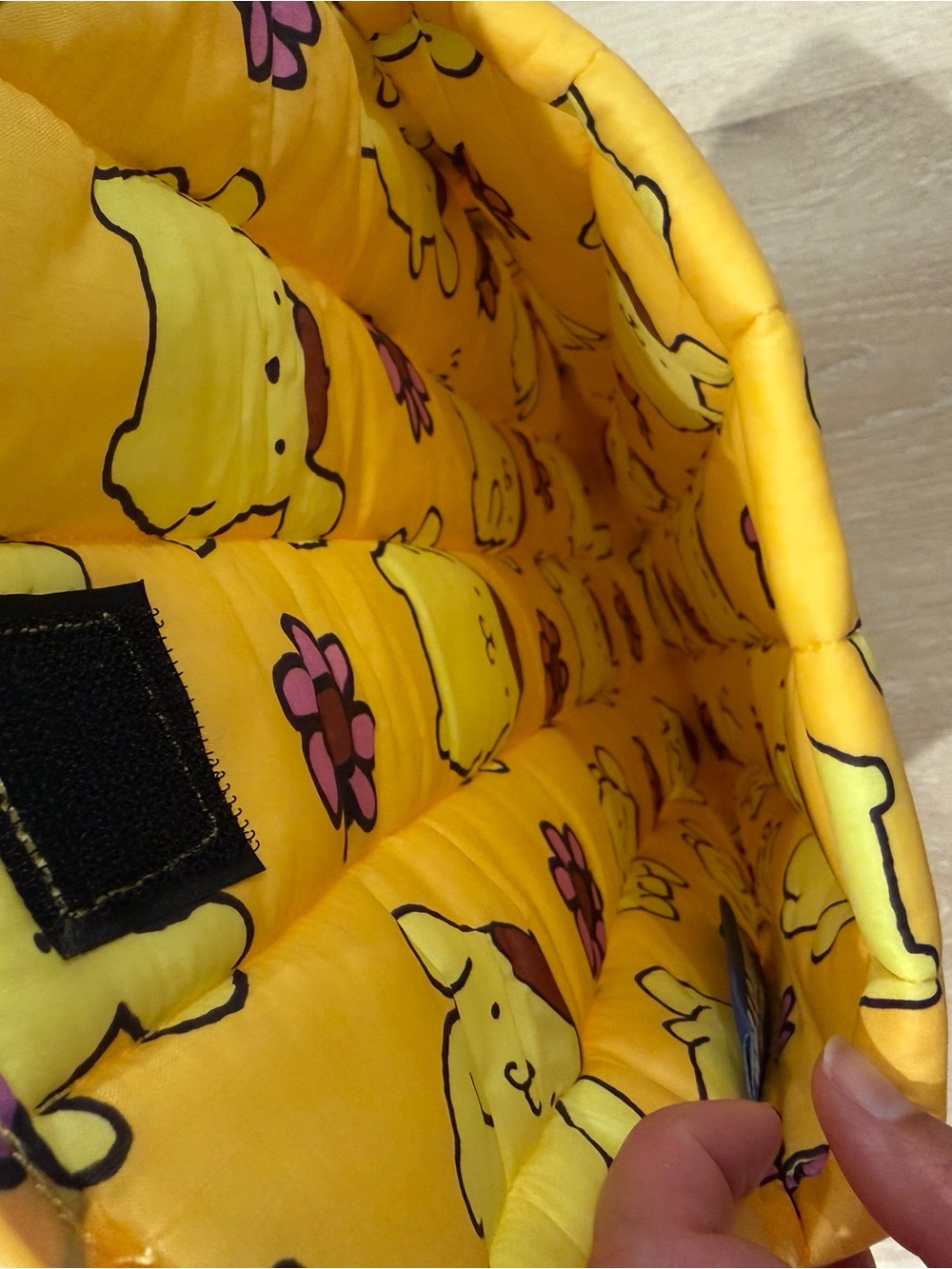 BAGGU Yellow Pompompurin Print Quilted Laptop Sleeve - Picture 3 of 3